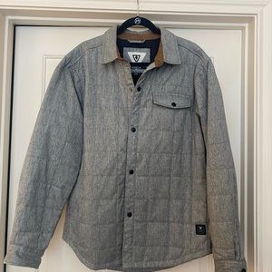 Vissla Mens Light Puffy Jacket Grey Large